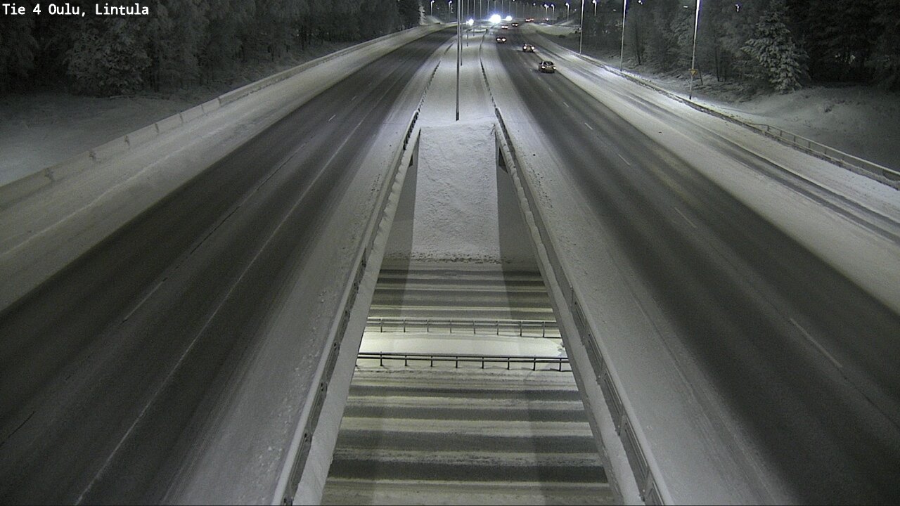 Weather Camera Image Väg 4 Uleåborg, Lintula, Oulu, Pohjois-Pohjanmaa