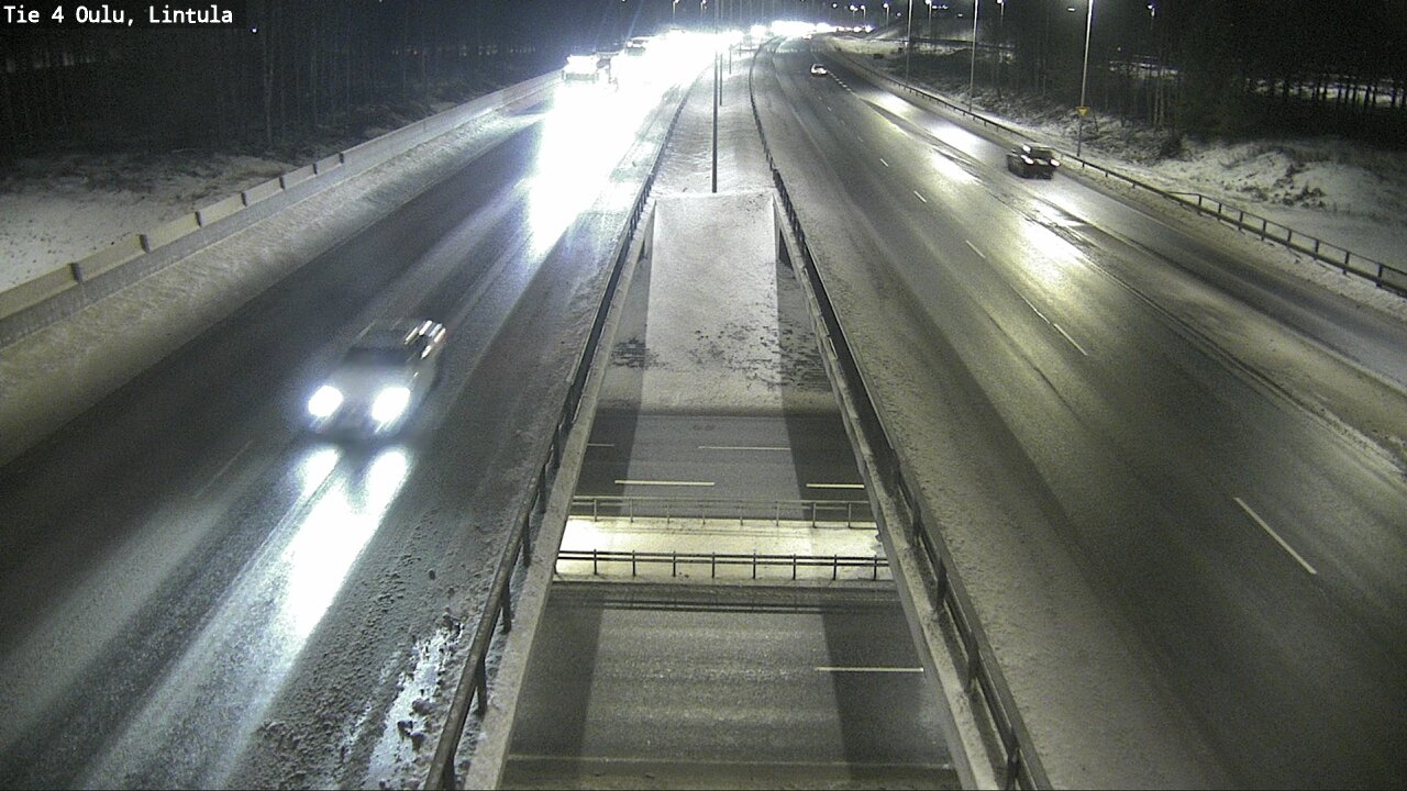 Weather Camera Image Väg 4 Uleåborg, Lintula, Oulu, Pohjois-Pohjanmaa
