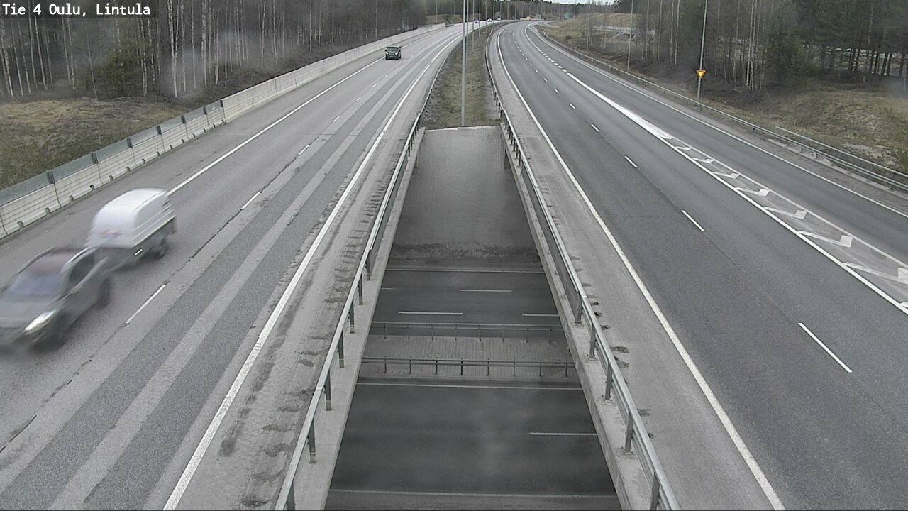 Weather Camera Image Väg 4 Uleåborg, Lintula, Oulu, Pohjois-Pohjanmaa