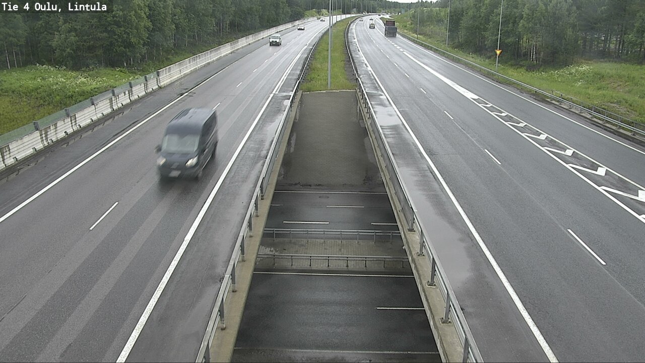 Weather Camera Image Väg 4 Uleåborg, Lintula, Oulu, Pohjois-Pohjanmaa