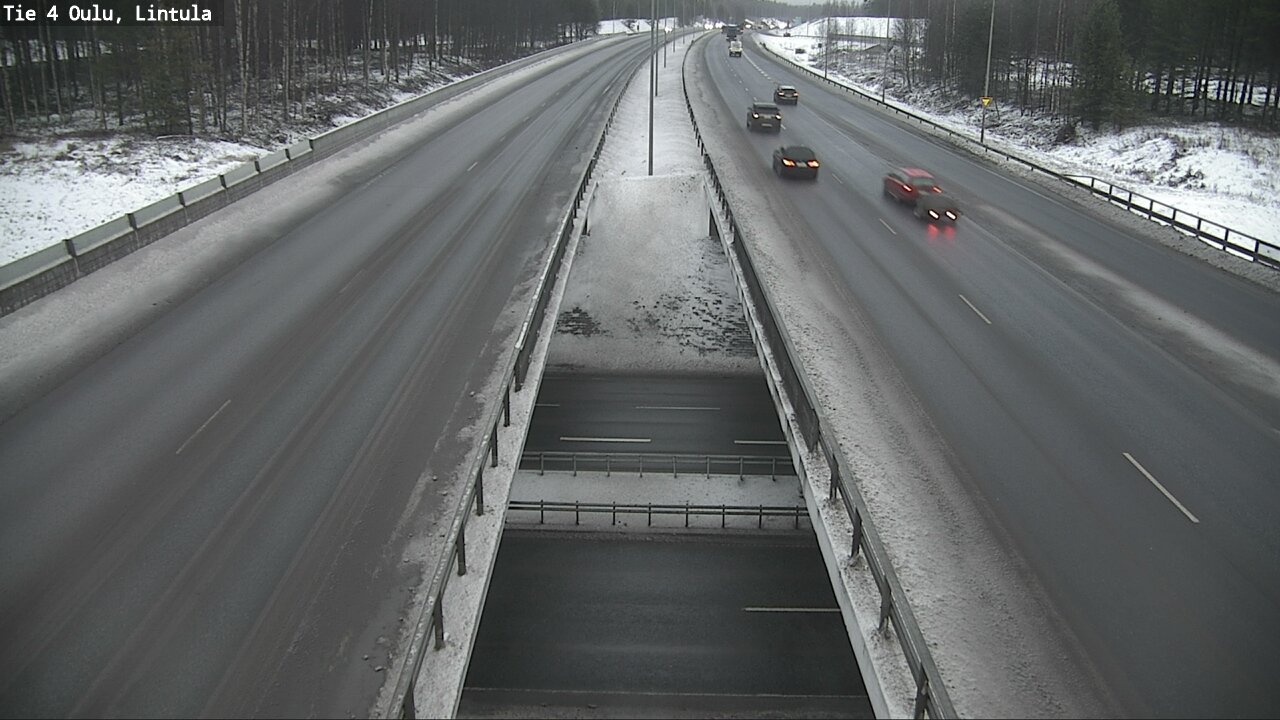 Weather Camera Image Road 4 Oulu, Lintula, Oulu, Pohjois-Pohjanmaa
