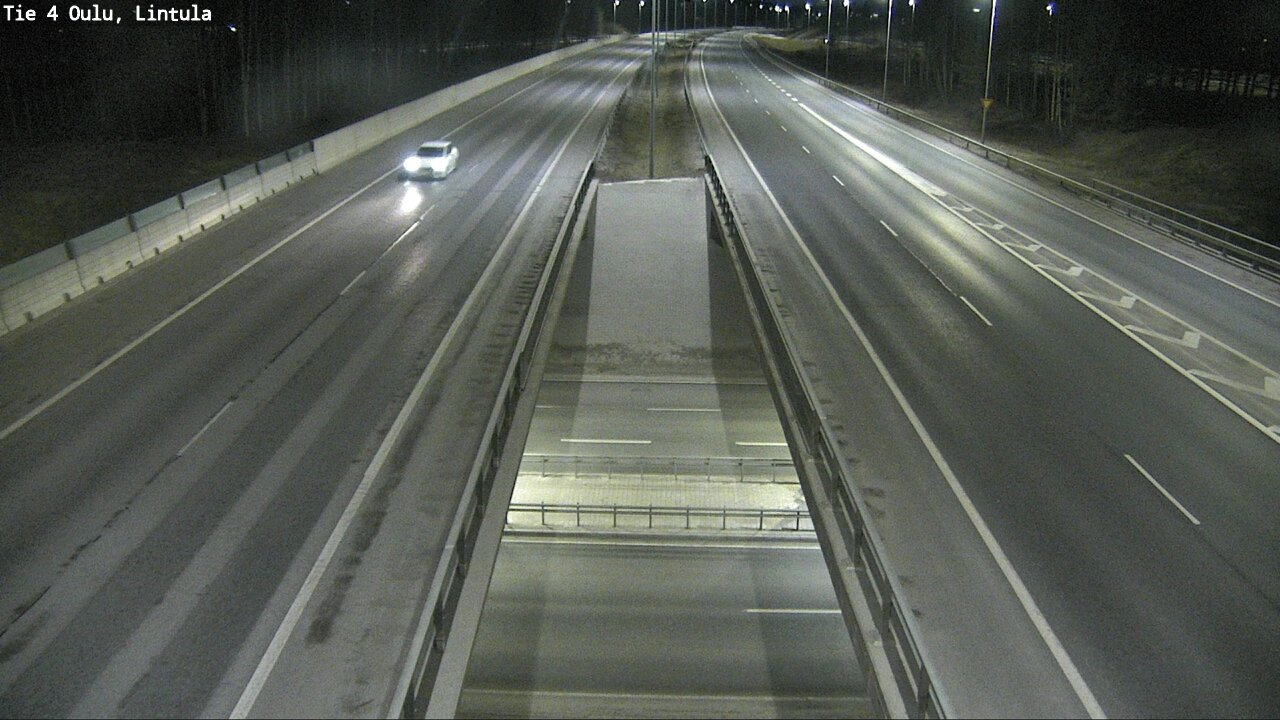 Weather Camera Image Väg 4 Uleåborg, Lintula, Oulu, Pohjois-Pohjanmaa
