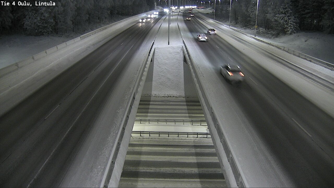 Weather Camera Image Väg 4 Uleåborg, Lintula, Oulu, Pohjois-Pohjanmaa