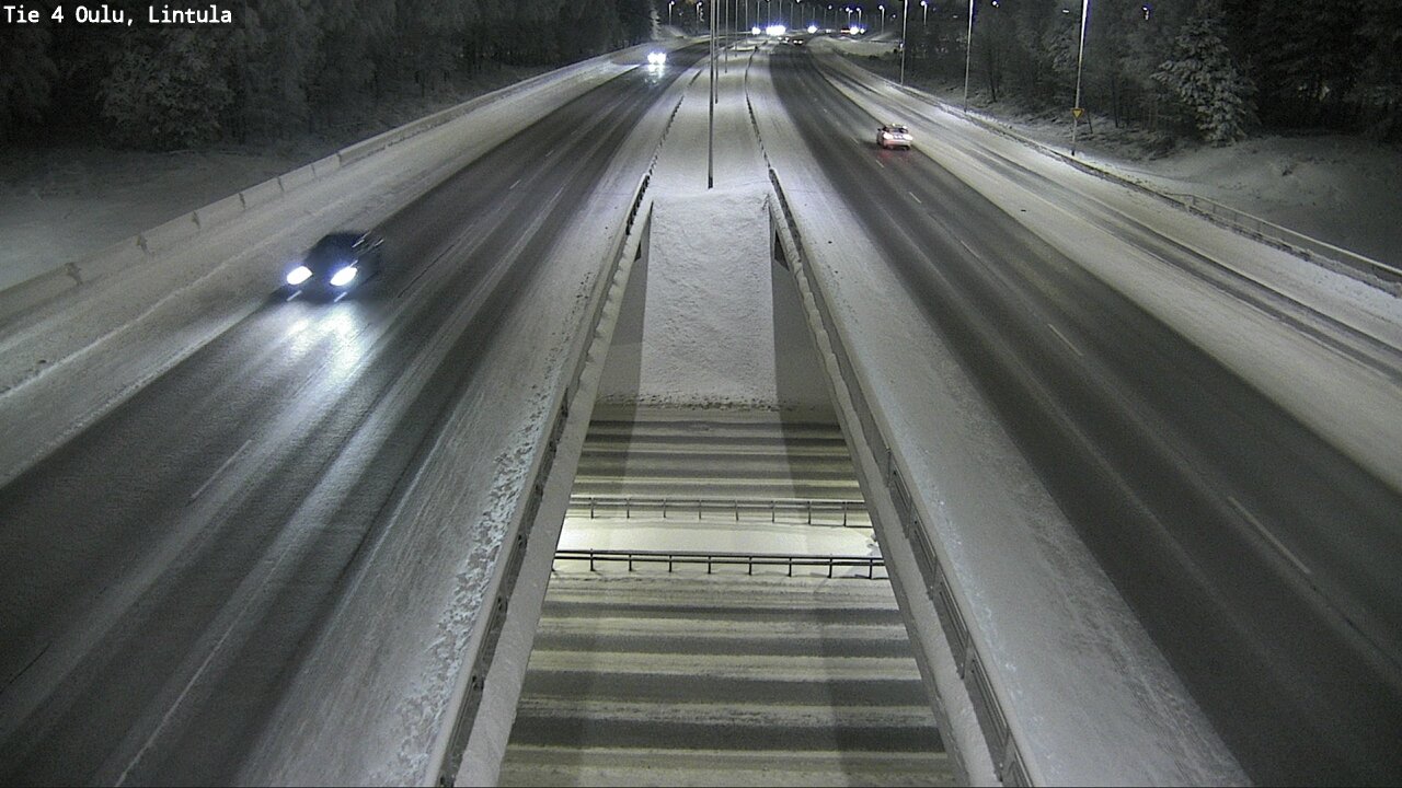 Weather Camera Image Väg 4 Uleåborg, Lintula, Oulu, Pohjois-Pohjanmaa