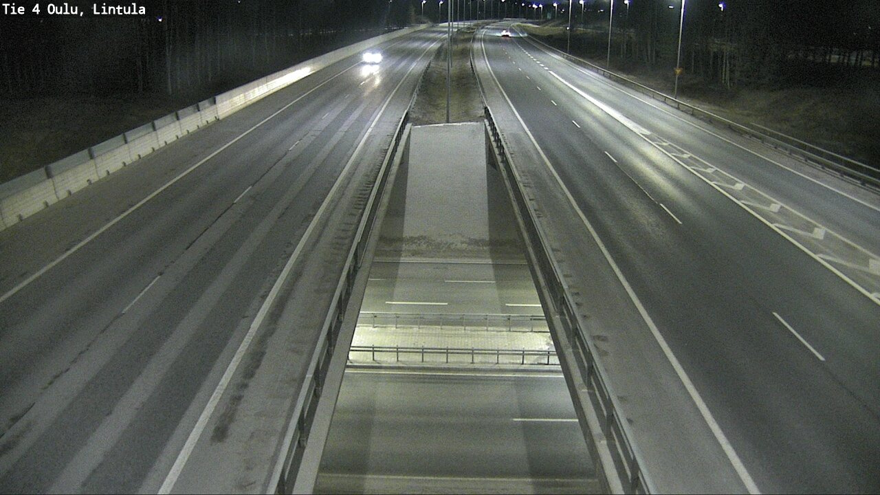 Weather Camera Image Väg 4 Uleåborg, Lintula, Oulu, Pohjois-Pohjanmaa