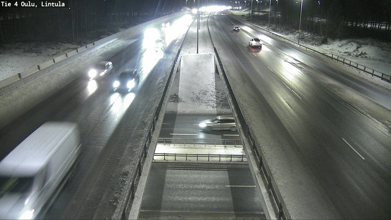 Weather Camera Image Väg 4 Uleåborg, Lintula, Oulu, Pohjois-Pohjanmaa