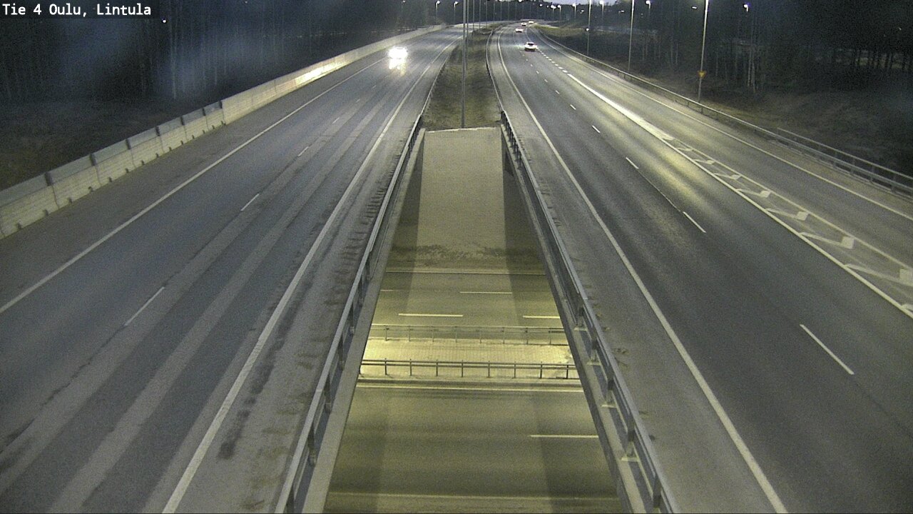 Weather Camera Image Väg 4 Uleåborg, Lintula, Oulu, Pohjois-Pohjanmaa