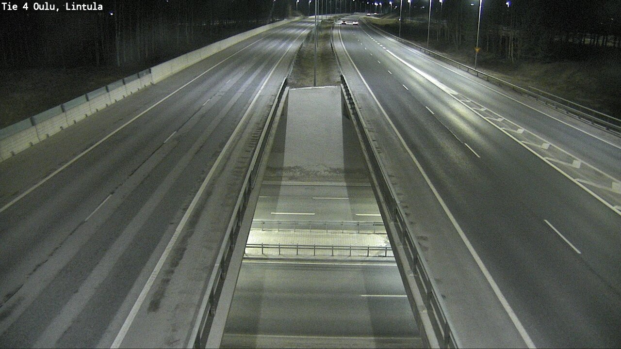 Weather Camera Image Väg 4 Uleåborg, Lintula, Oulu, Pohjois-Pohjanmaa