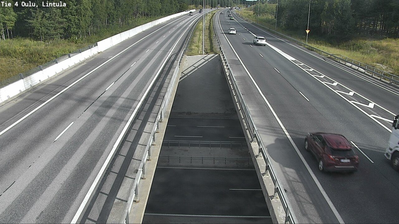 Weather Camera Image Road 4 Oulu, Lintula, Oulu, Pohjois-Pohjanmaa