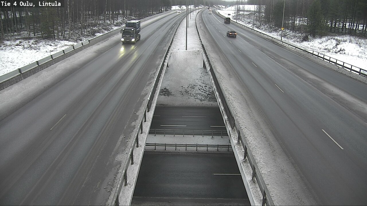 Weather Camera Image Road 4 Oulu, Lintula, Oulu, Pohjois-Pohjanmaa