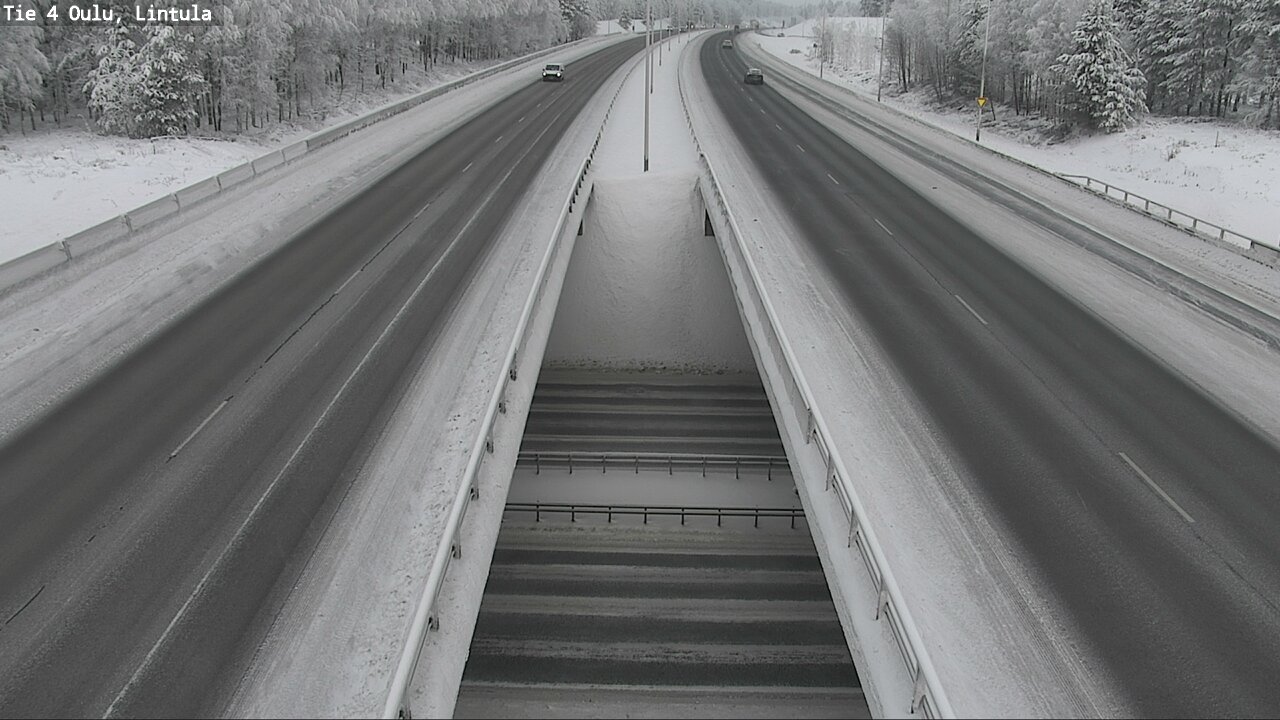 Weather Camera Image Väg 4 Uleåborg, Lintula, Oulu, Pohjois-Pohjanmaa