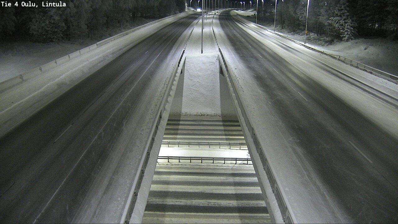 Weather Camera Image Väg 4 Uleåborg, Lintula, Oulu, Pohjois-Pohjanmaa