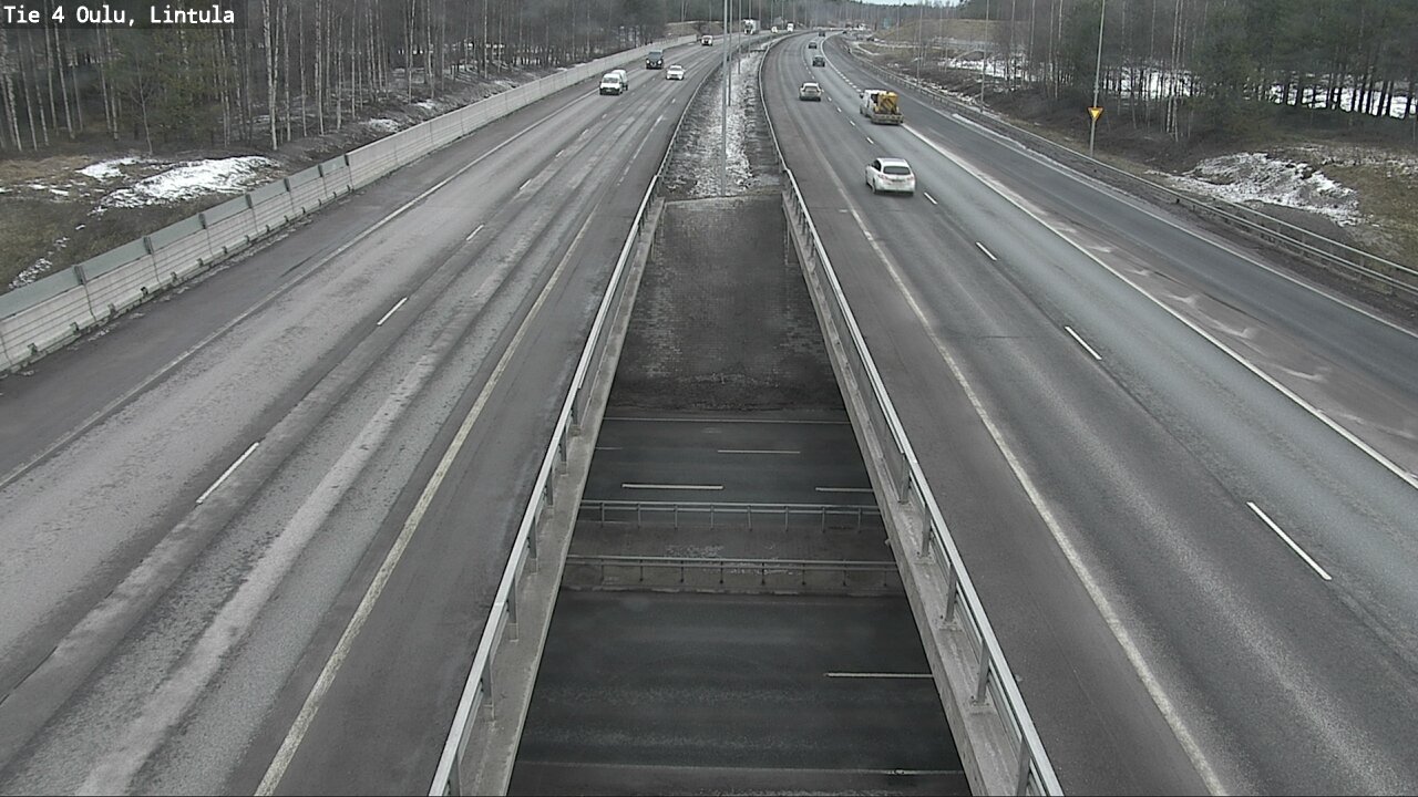 Weather Camera Image Road 4 Oulu, Lintula, Oulu, Pohjois-Pohjanmaa