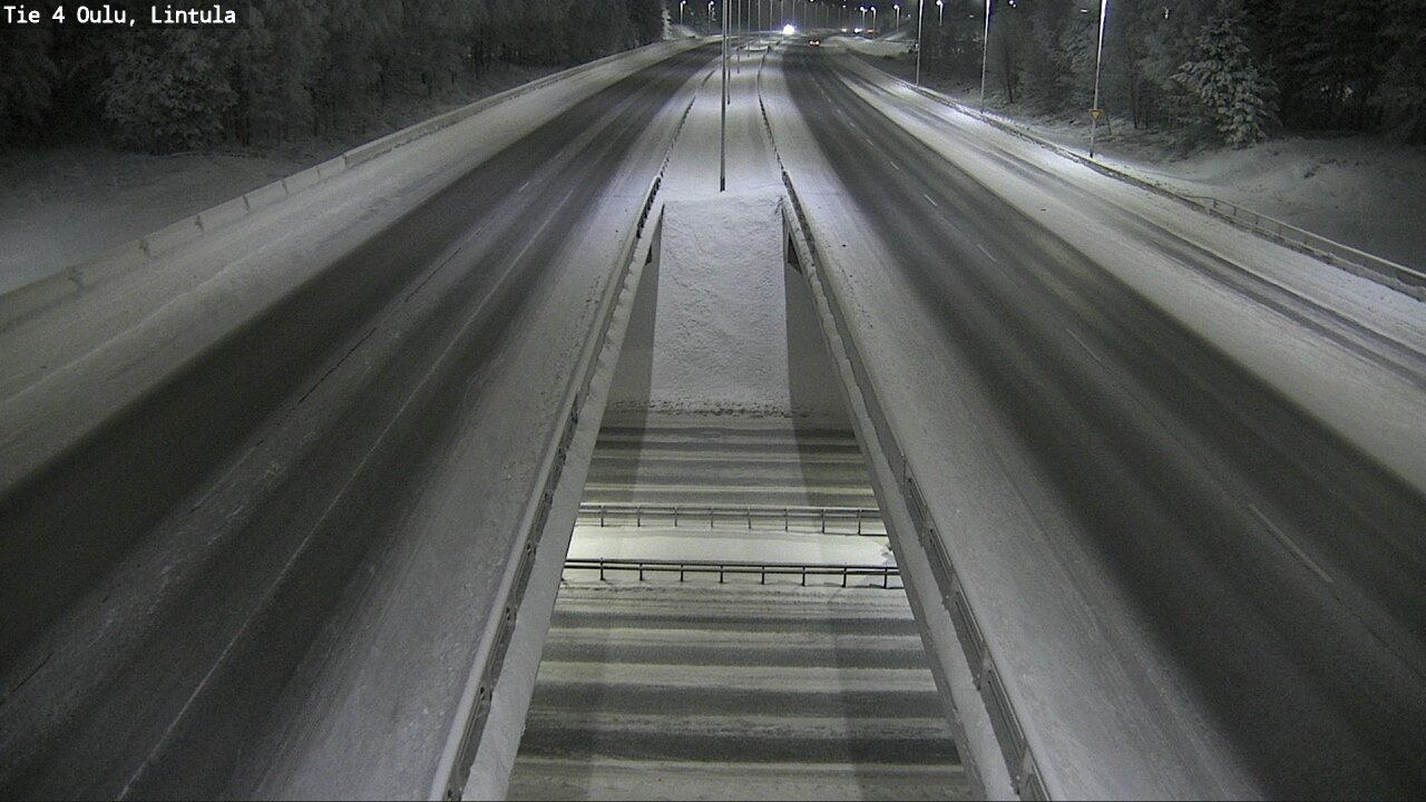 Weather Camera Image Väg 4 Uleåborg, Lintula, Oulu, Pohjois-Pohjanmaa