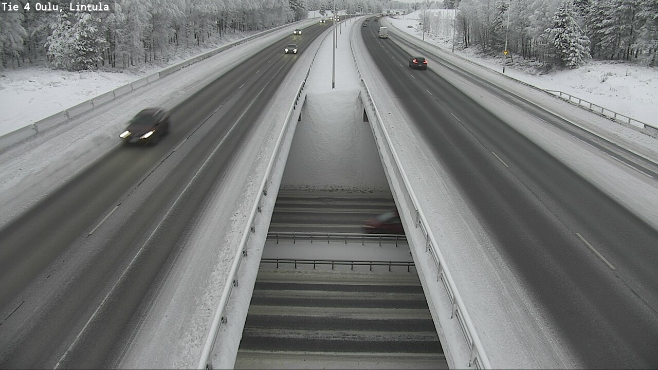 Weather Camera Image Väg 4 Uleåborg, Lintula, Oulu, Pohjois-Pohjanmaa
