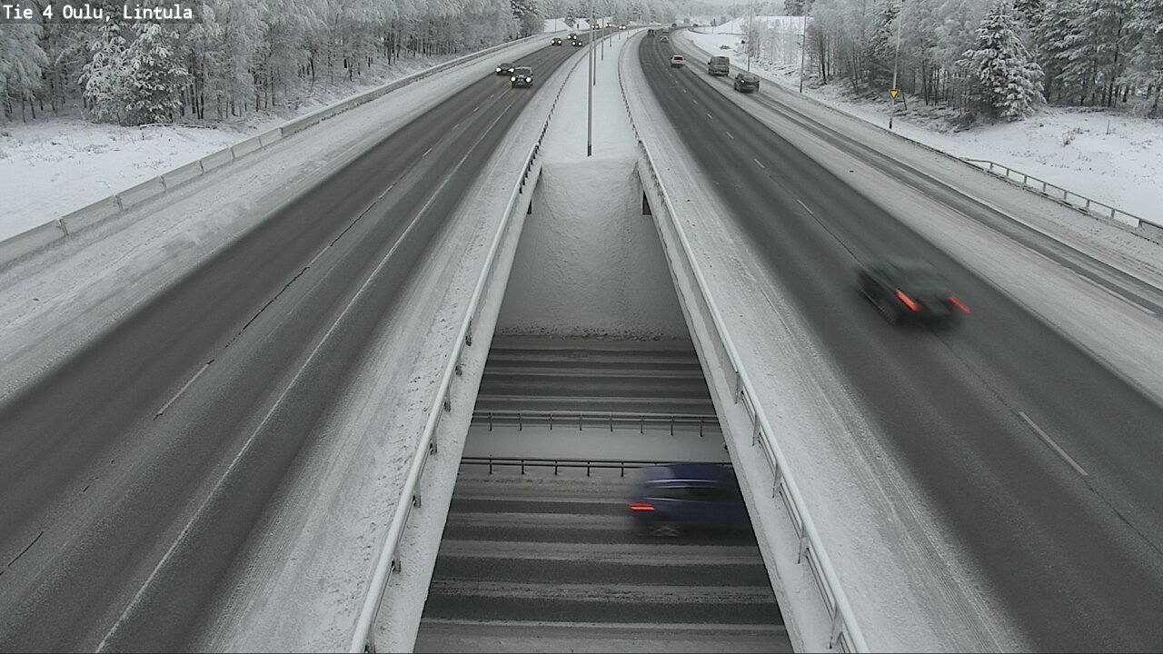 Weather Camera Image Väg 4 Uleåborg, Lintula, Oulu, Pohjois-Pohjanmaa