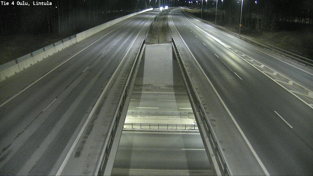 Weather Camera Image Väg 4 Uleåborg, Lintula, Oulu, Pohjois-Pohjanmaa