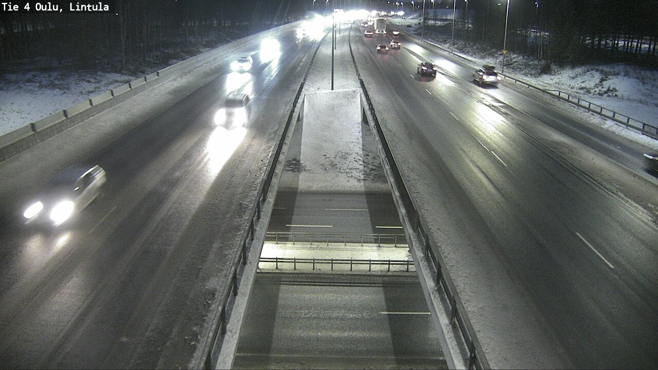 Weather Camera Image Väg 4 Uleåborg, Lintula, Oulu, Pohjois-Pohjanmaa