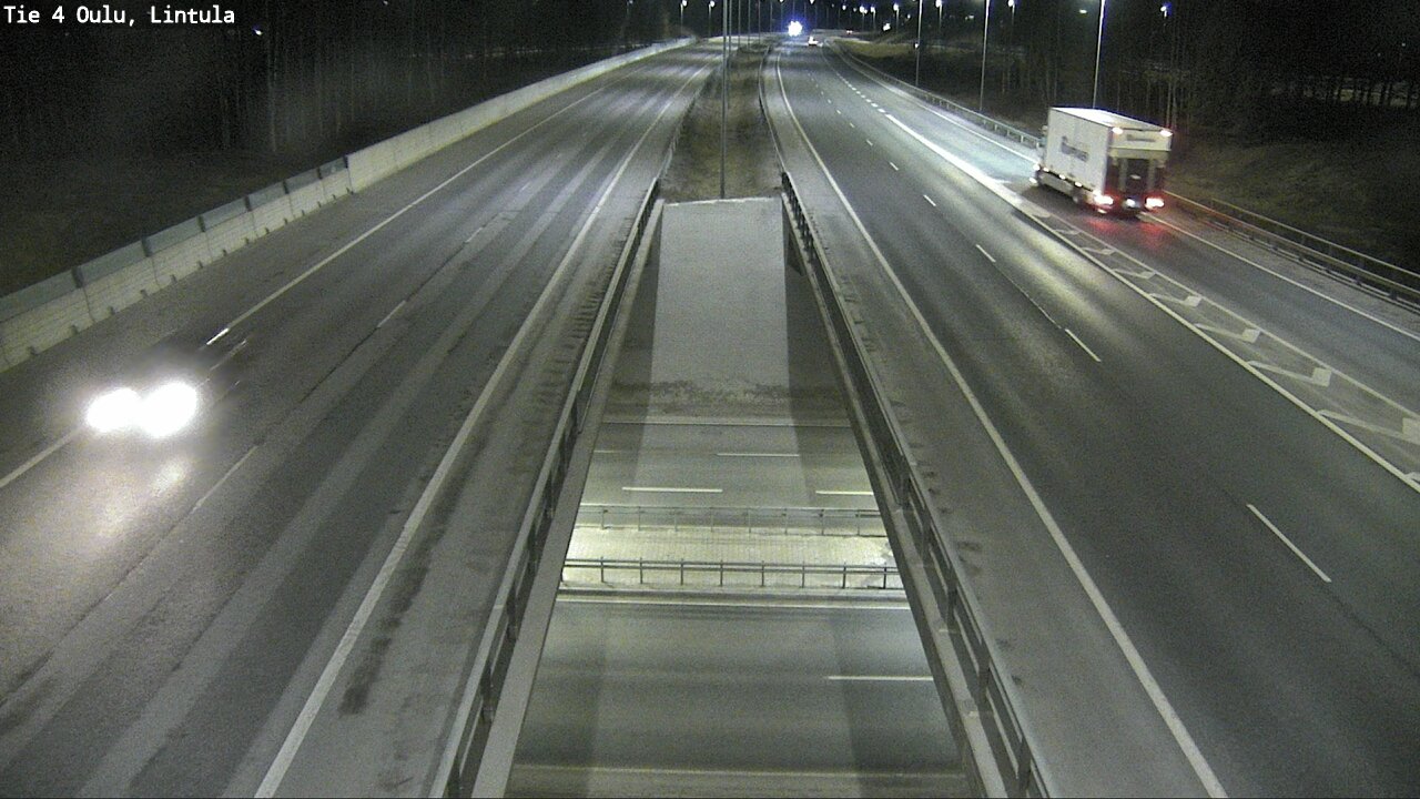 Weather Camera Image Väg 4 Uleåborg, Lintula, Oulu, Pohjois-Pohjanmaa