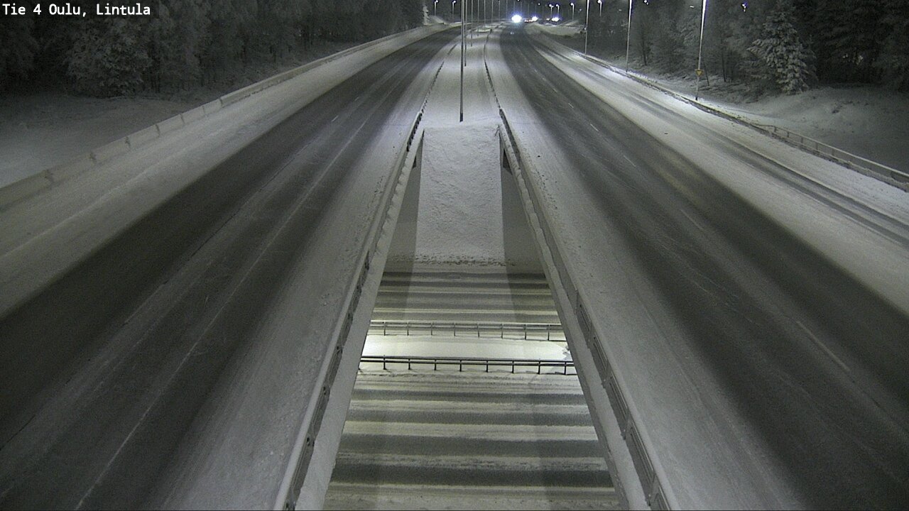 Weather Camera Image Väg 4 Uleåborg, Lintula, Oulu, Pohjois-Pohjanmaa