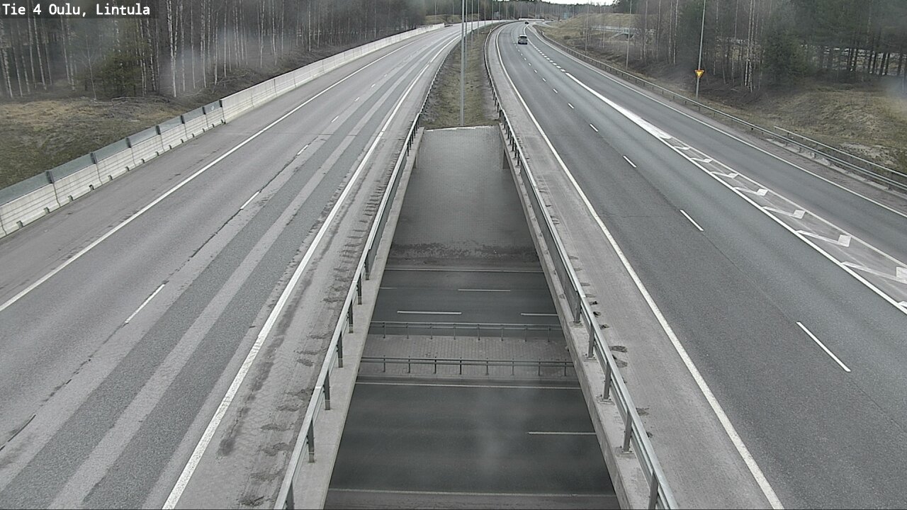 Weather Camera Image Väg 4 Uleåborg, Lintula, Oulu, Pohjois-Pohjanmaa