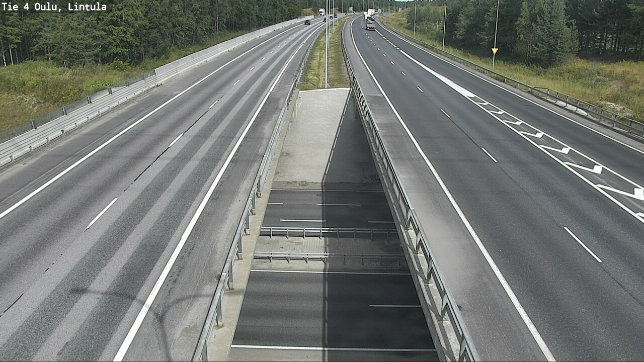 Weather Camera Image Väg 4 Uleåborg, Lintula, Oulu, Pohjois-Pohjanmaa