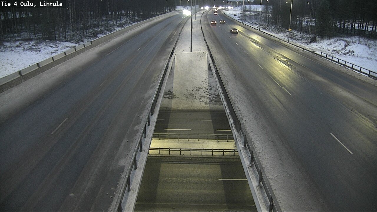 Weather Camera Image Väg 4 Uleåborg, Lintula, Oulu, Pohjois-Pohjanmaa