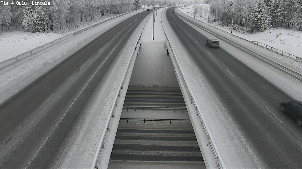 Weather Camera Image Väg 4 Uleåborg, Lintula, Oulu, Pohjois-Pohjanmaa