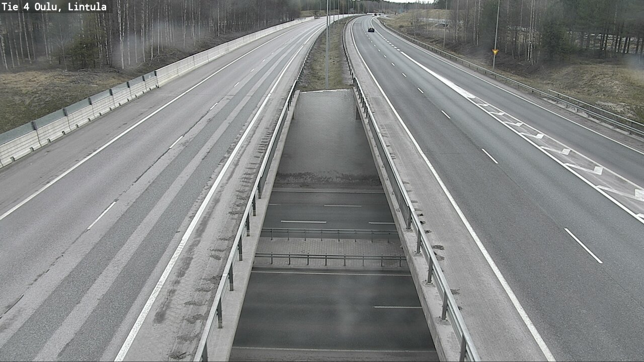 Weather Camera Image Väg 4 Uleåborg, Lintula, Oulu, Pohjois-Pohjanmaa