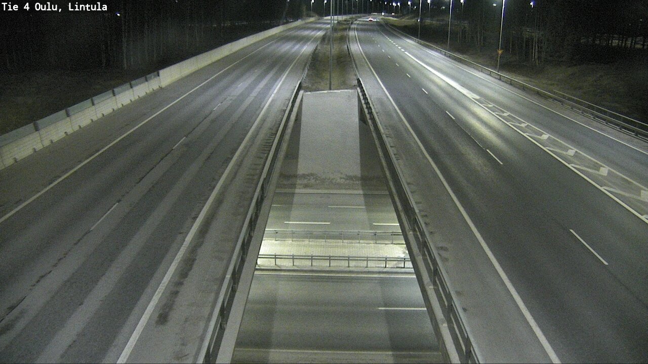 Weather Camera Image Väg 4 Uleåborg, Lintula, Oulu, Pohjois-Pohjanmaa