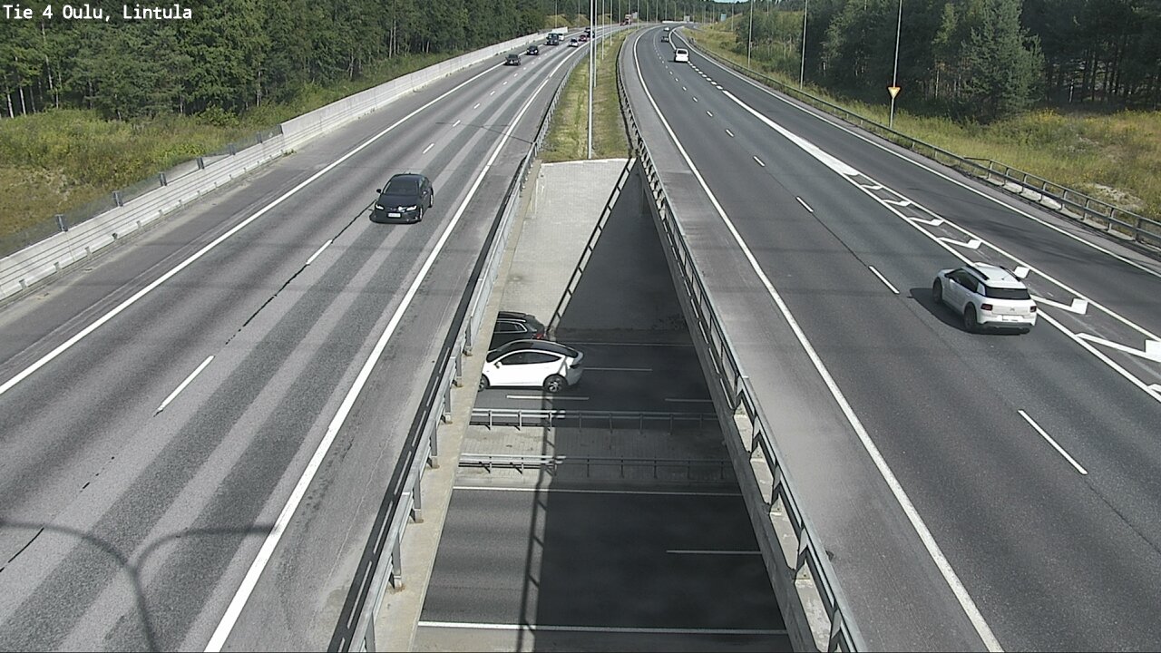 Weather Camera Image Väg 4 Uleåborg, Lintula, Oulu, Pohjois-Pohjanmaa