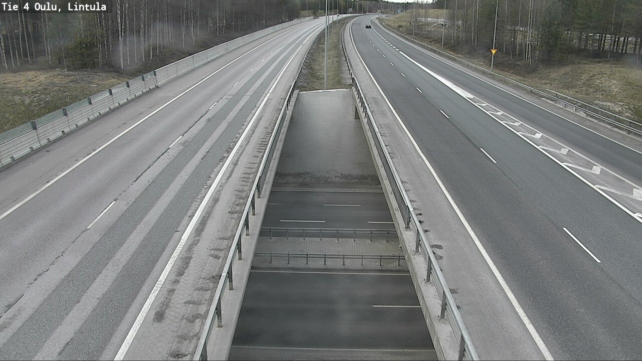 Weather Camera Image Väg 4 Uleåborg, Lintula, Oulu, Pohjois-Pohjanmaa