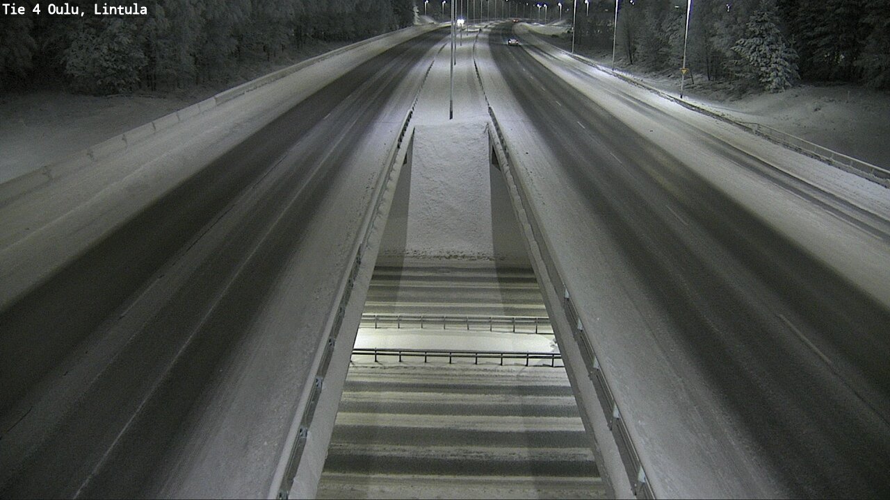 Weather Camera Image Road 4 Oulu, Lintula, Oulu, Pohjois-Pohjanmaa