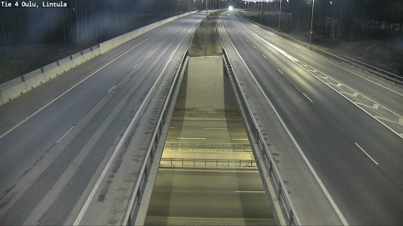 Weather Camera Image Väg 4 Uleåborg, Lintula, Oulu, Pohjois-Pohjanmaa