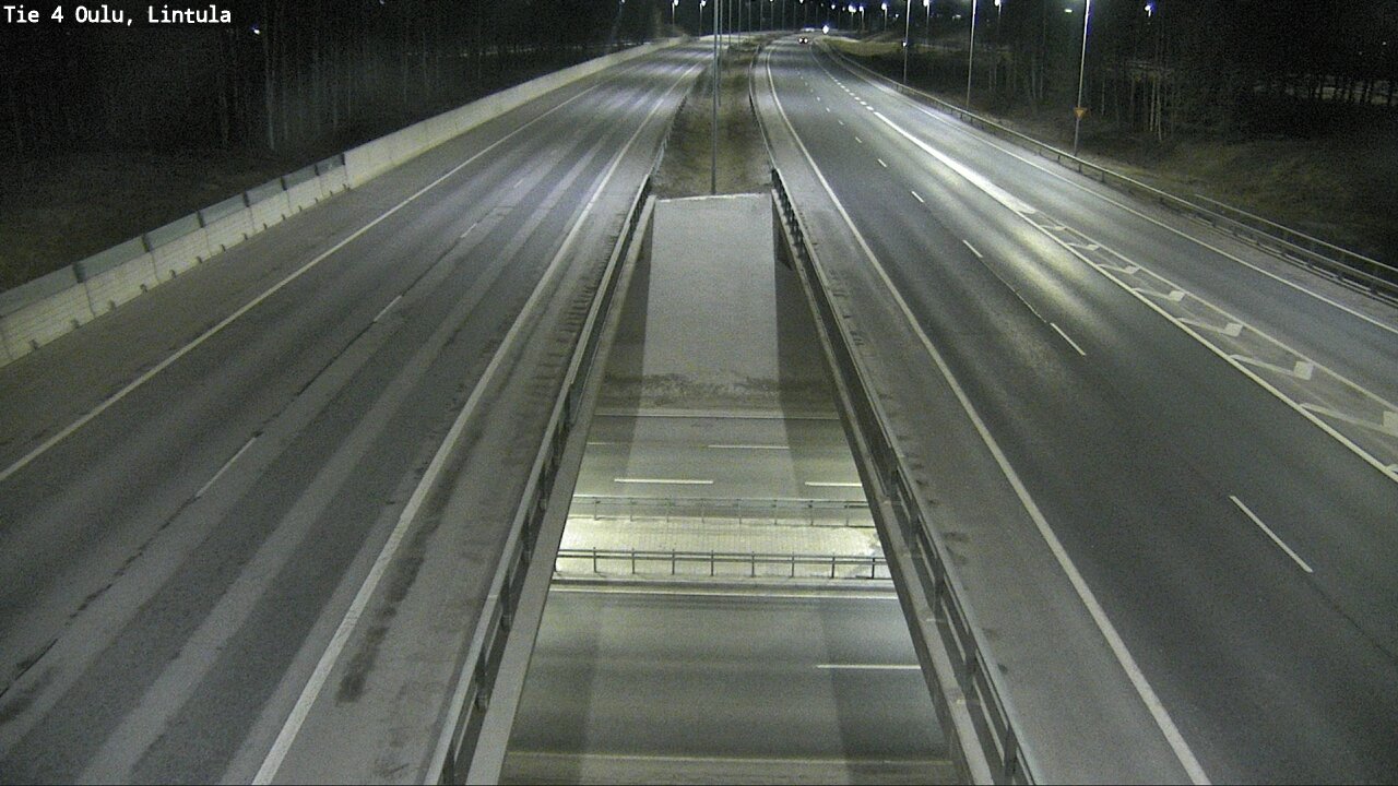 Weather Camera Image Väg 4 Uleåborg, Lintula, Oulu, Pohjois-Pohjanmaa