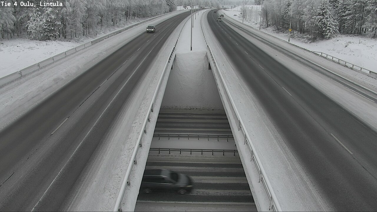 Weather Camera Image Väg 4 Uleåborg, Lintula, Oulu, Pohjois-Pohjanmaa
