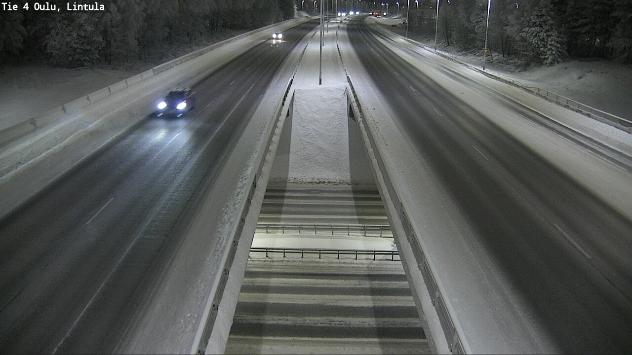 Weather Camera Image Väg 4 Uleåborg, Lintula, Oulu, Pohjois-Pohjanmaa
