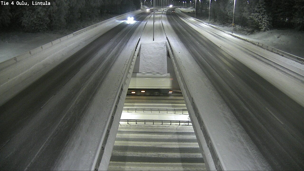 Weather Camera Image Väg 4 Uleåborg, Lintula, Oulu, Pohjois-Pohjanmaa
