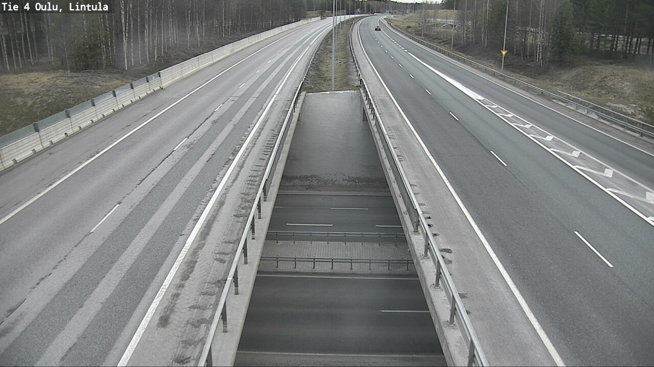 Weather Camera Image Väg 4 Uleåborg, Lintula, Oulu, Pohjois-Pohjanmaa