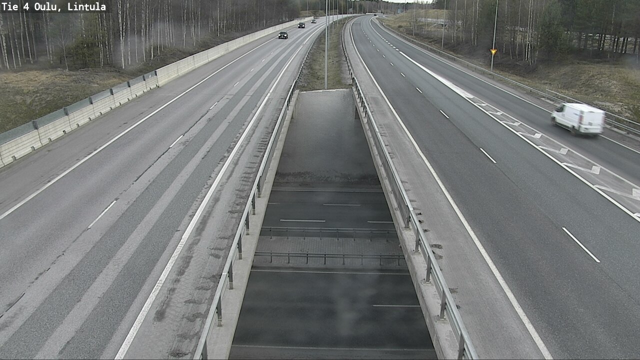 Weather Camera Image Väg 4 Uleåborg, Lintula, Oulu, Pohjois-Pohjanmaa