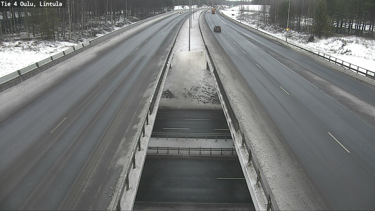 Weather Camera Image Road 4 Oulu, Lintula, Oulu, Pohjois-Pohjanmaa