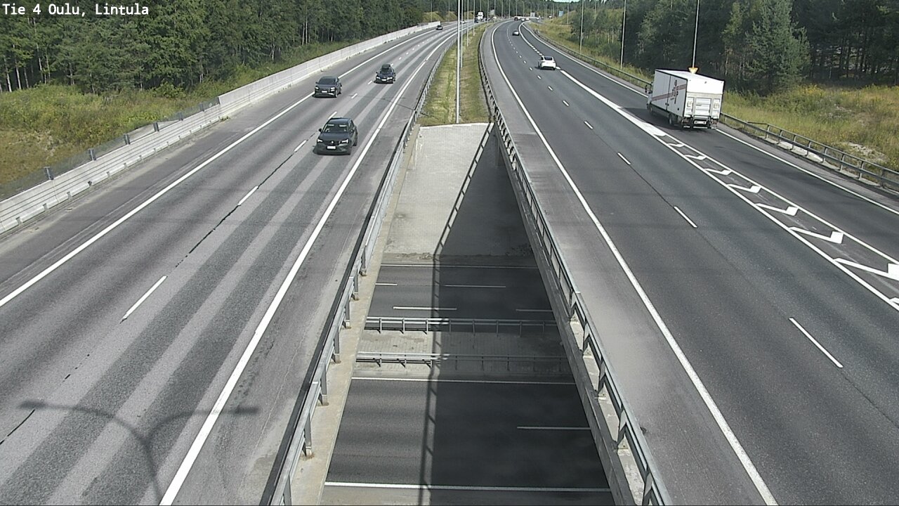 Weather Camera Image Väg 4 Uleåborg, Lintula, Oulu, Pohjois-Pohjanmaa