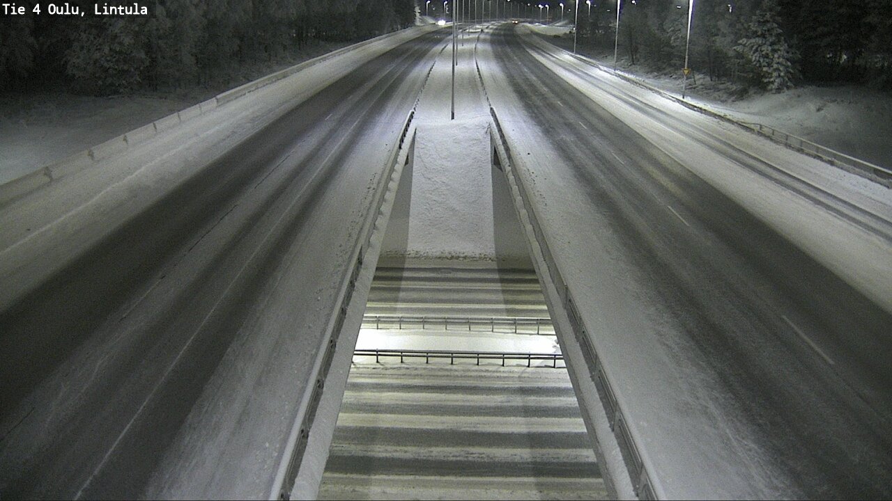 Weather Camera Image Väg 4 Uleåborg, Lintula, Oulu, Pohjois-Pohjanmaa