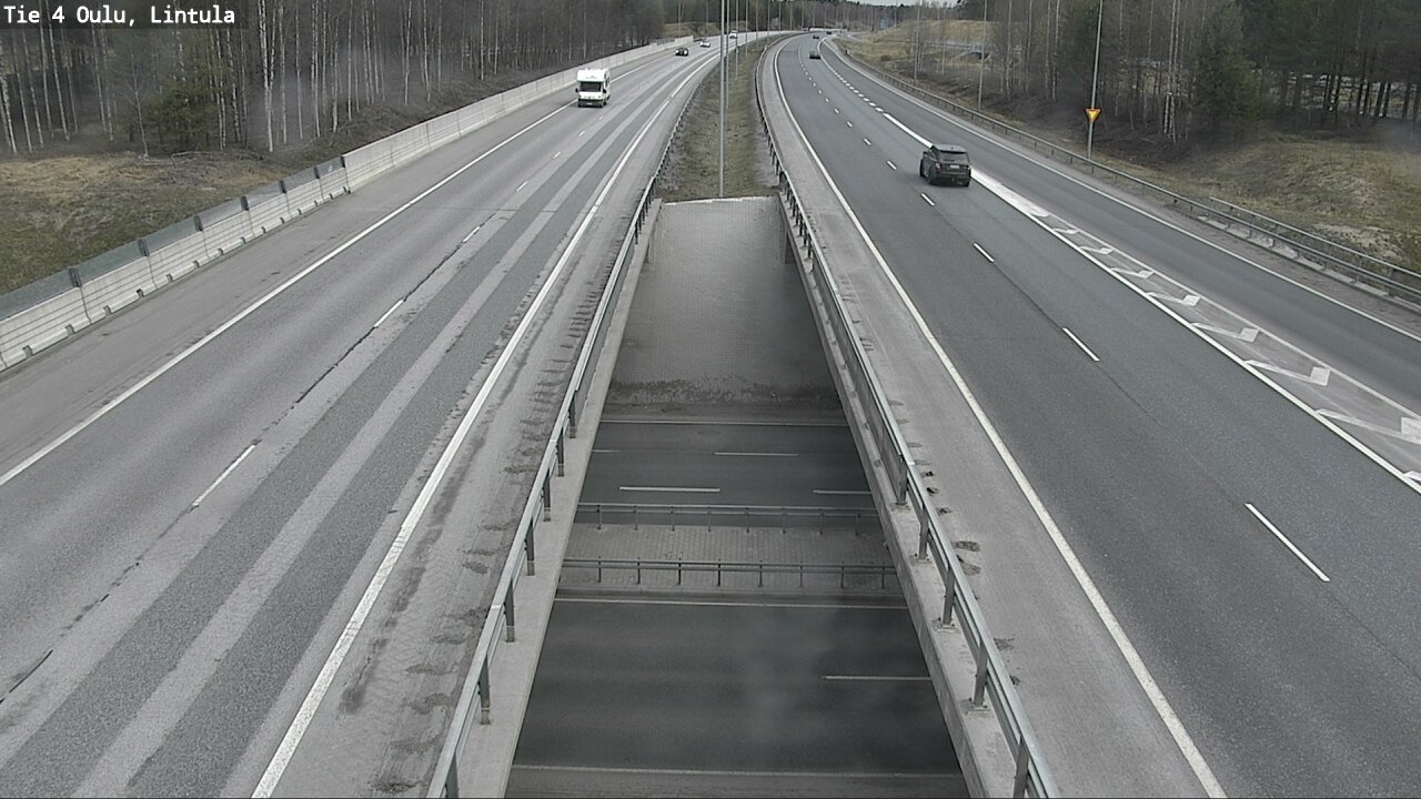 Weather Camera Image Väg 4 Uleåborg, Lintula, Oulu, Pohjois-Pohjanmaa