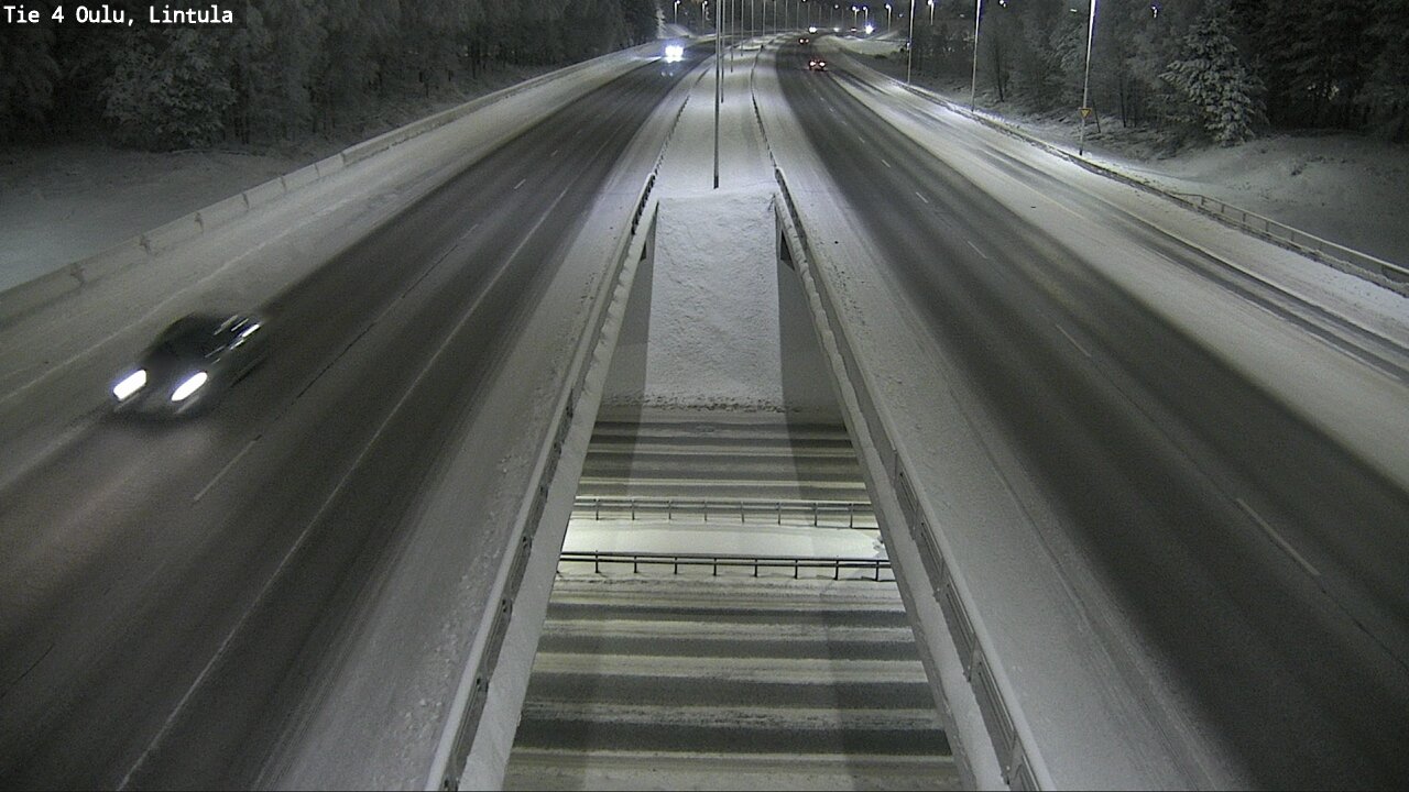 Weather Camera Image Väg 4 Uleåborg, Lintula, Oulu, Pohjois-Pohjanmaa