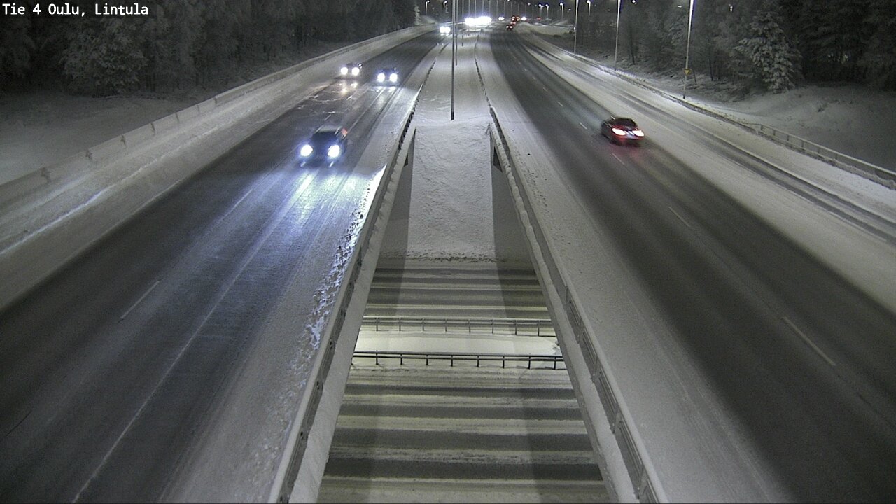 Weather Camera Image Väg 4 Uleåborg, Lintula, Oulu, Pohjois-Pohjanmaa