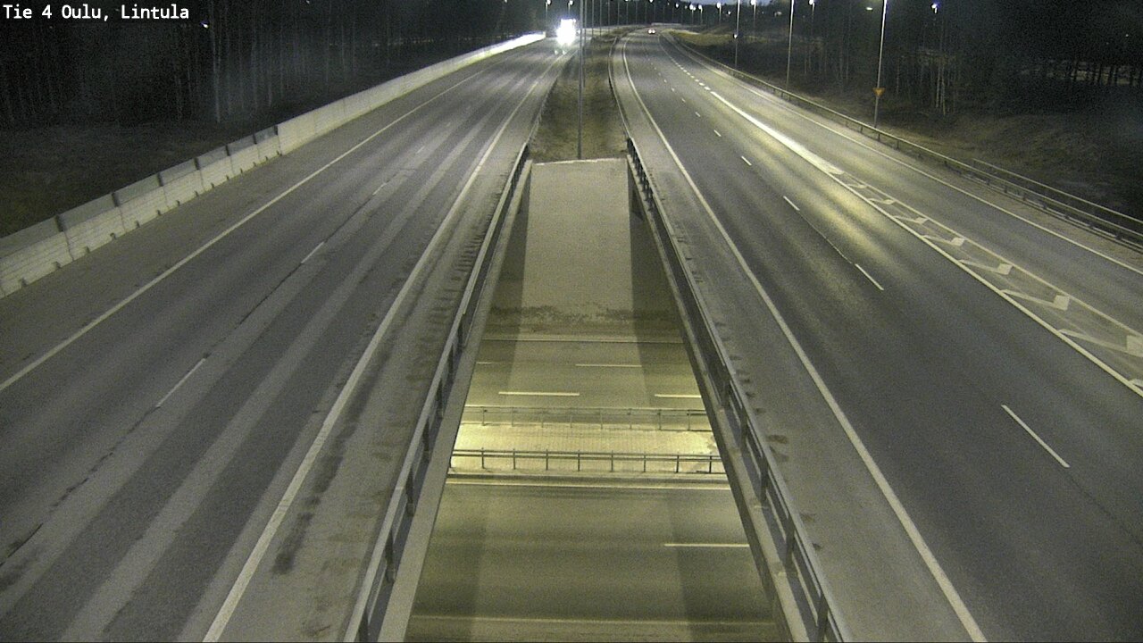 Weather Camera Image Väg 4 Uleåborg, Lintula, Oulu, Pohjois-Pohjanmaa