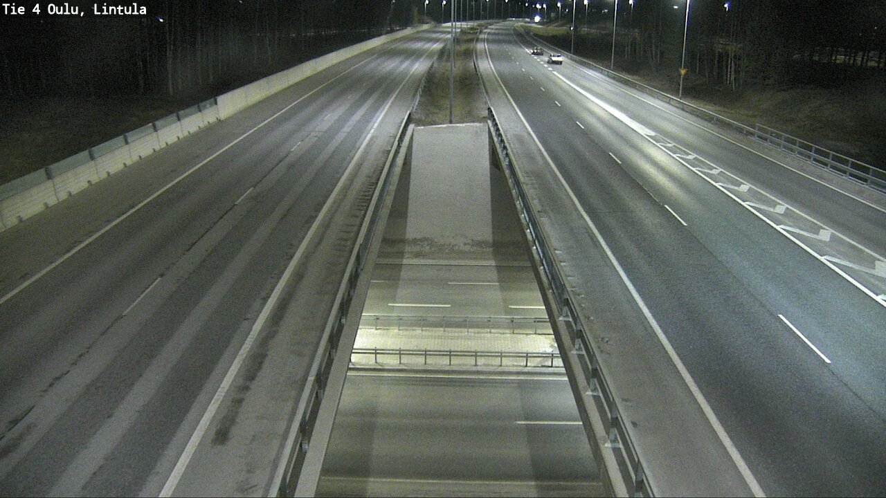 Weather Camera Image Väg 4 Uleåborg, Lintula, Oulu, Pohjois-Pohjanmaa