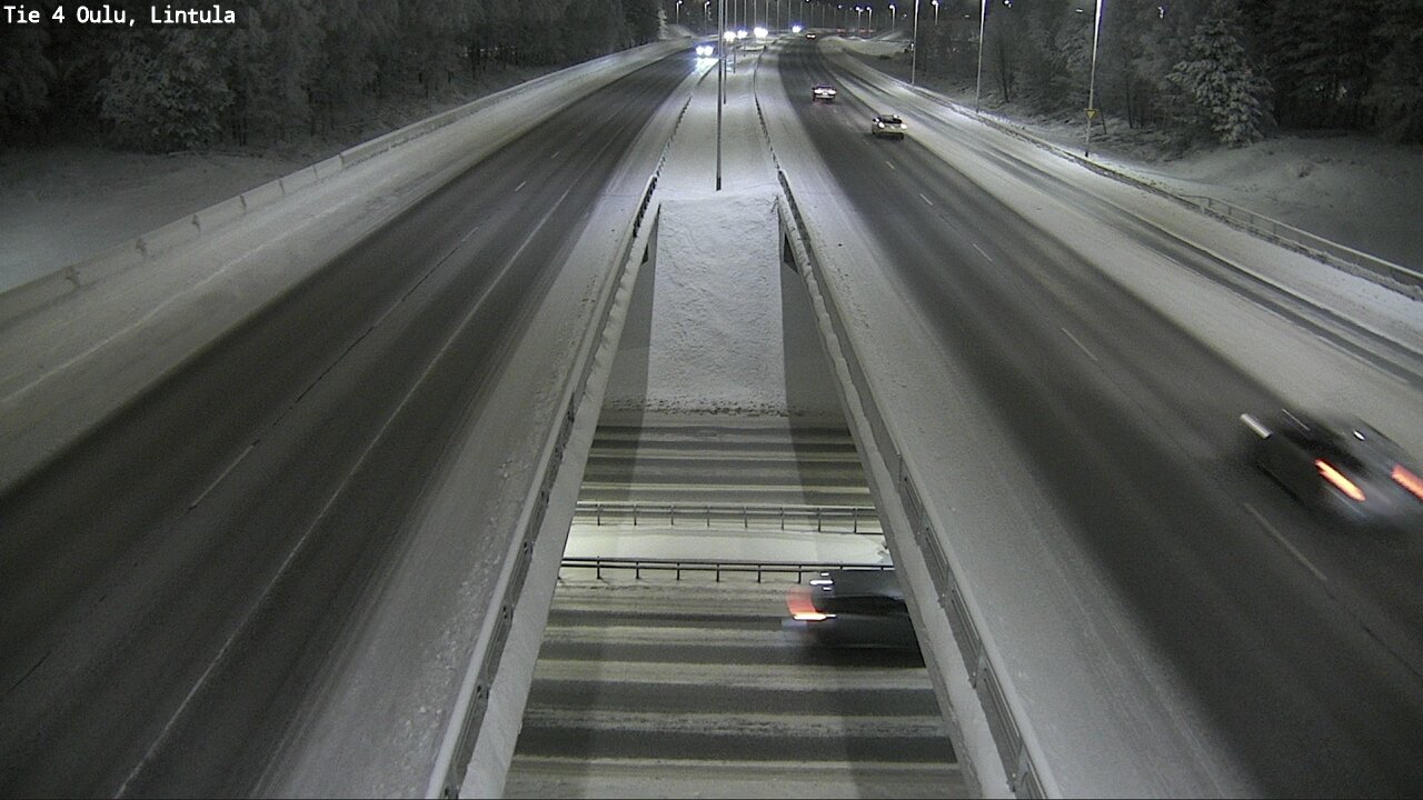 Weather Camera Image Väg 4 Uleåborg, Lintula, Oulu, Pohjois-Pohjanmaa