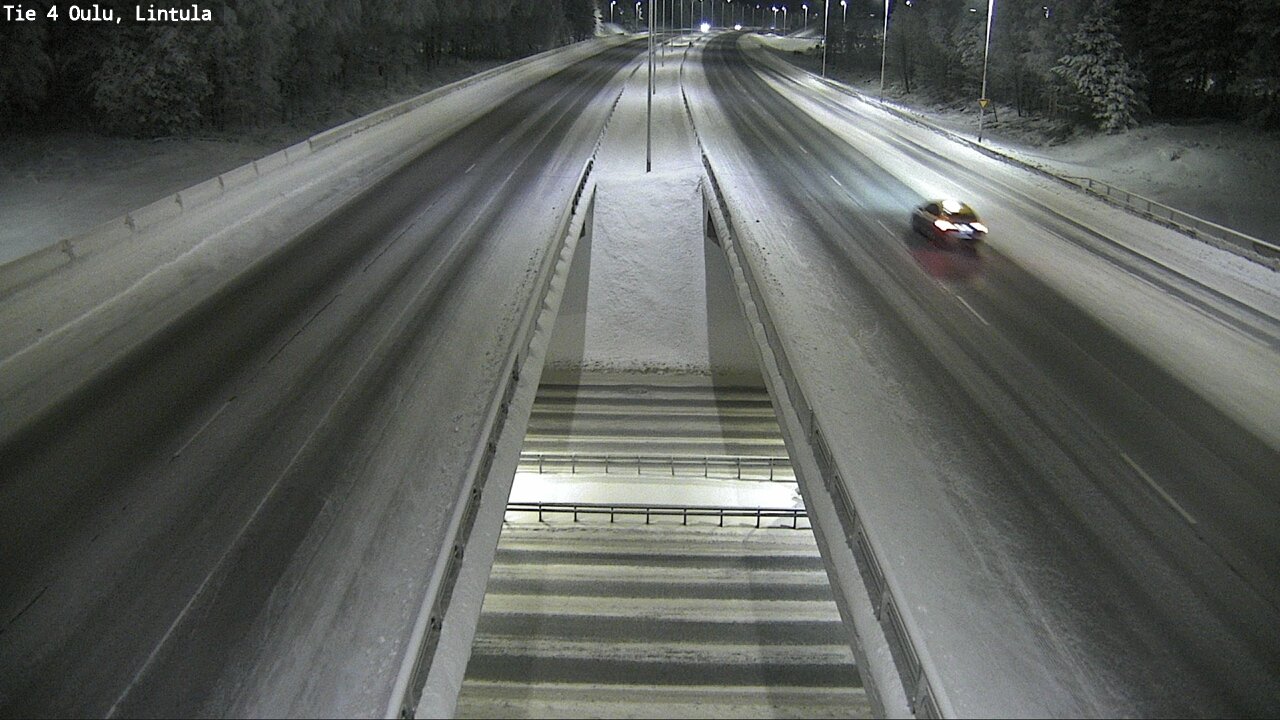 Weather Camera Image Väg 4 Uleåborg, Lintula, Oulu, Pohjois-Pohjanmaa
